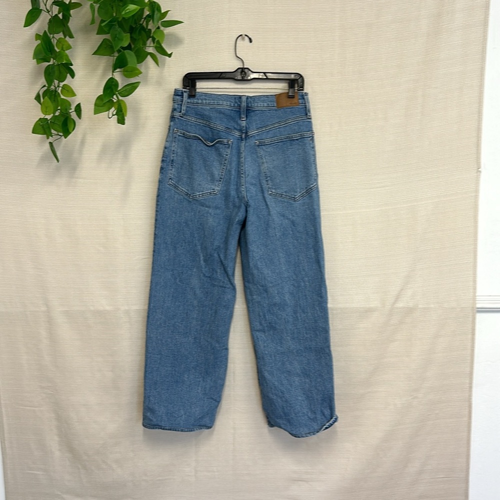 Perfect Vintage Jean Madewell Blue Straight Leg Jeans High-Waisted - Picture 4 of 7